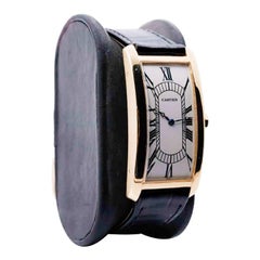 Cartier 18Kt. Gold Grand Tank Art Deco with Original Dial and Paper's, 1960's