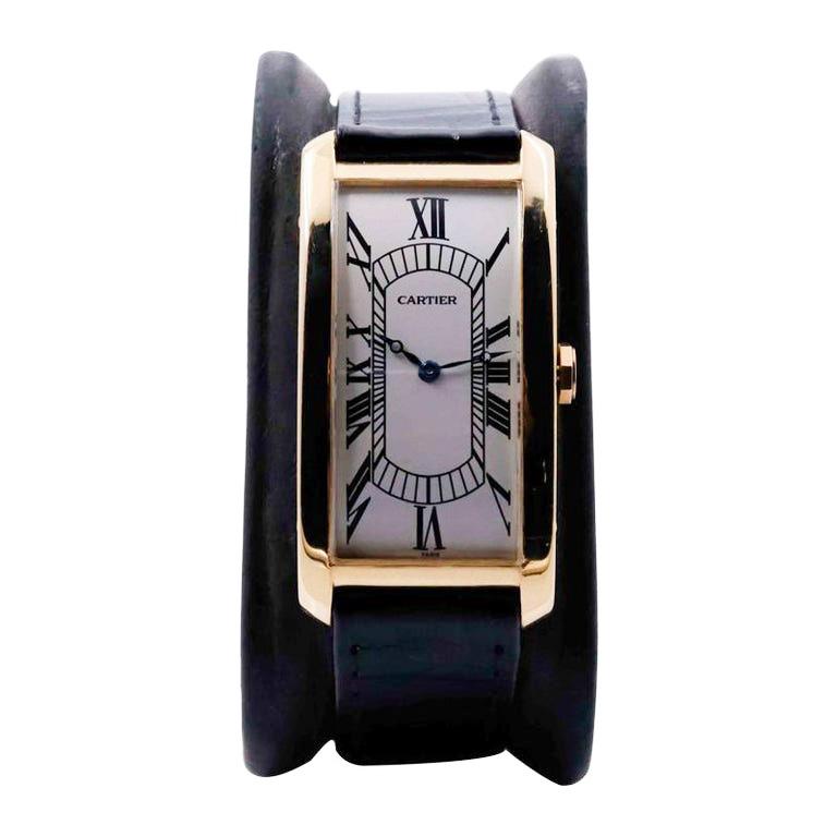 cartier tank cintree dunkelgrün