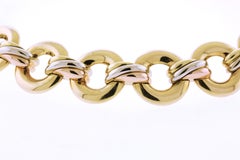 Collar de eslabones redondos Trinity de oro de 18 quilates Cartier
