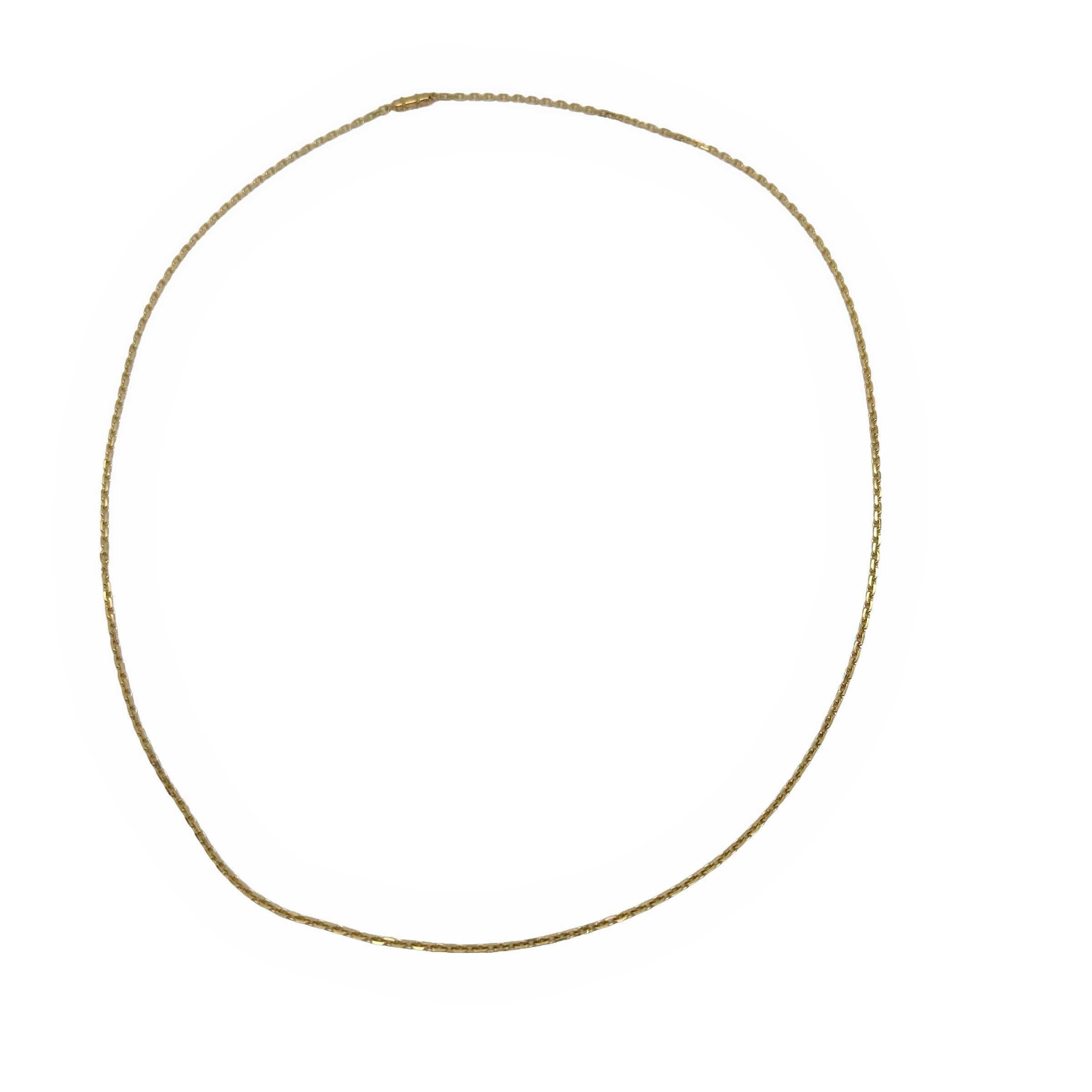 CARTIER 18kt Rose Gold 24' Inch Chain Necklace For Sale 7