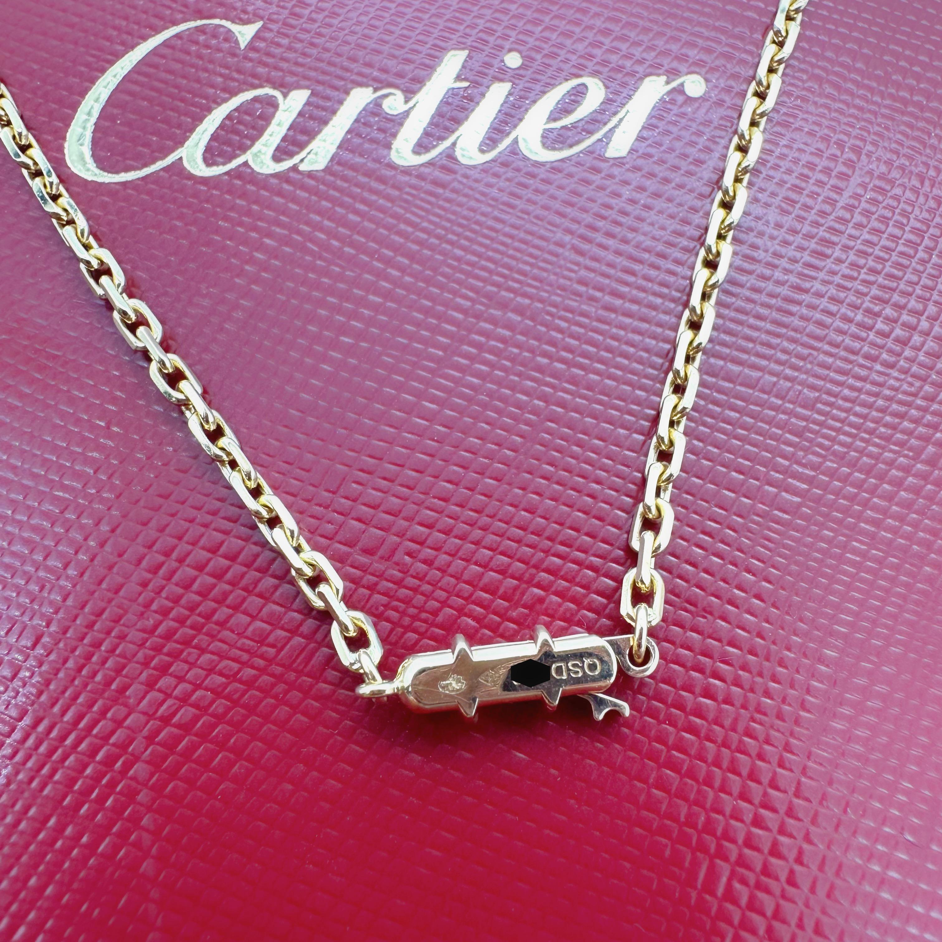 CARTIER 18kt Rose Gold 24' Inch Chain Necklace For Sale 2