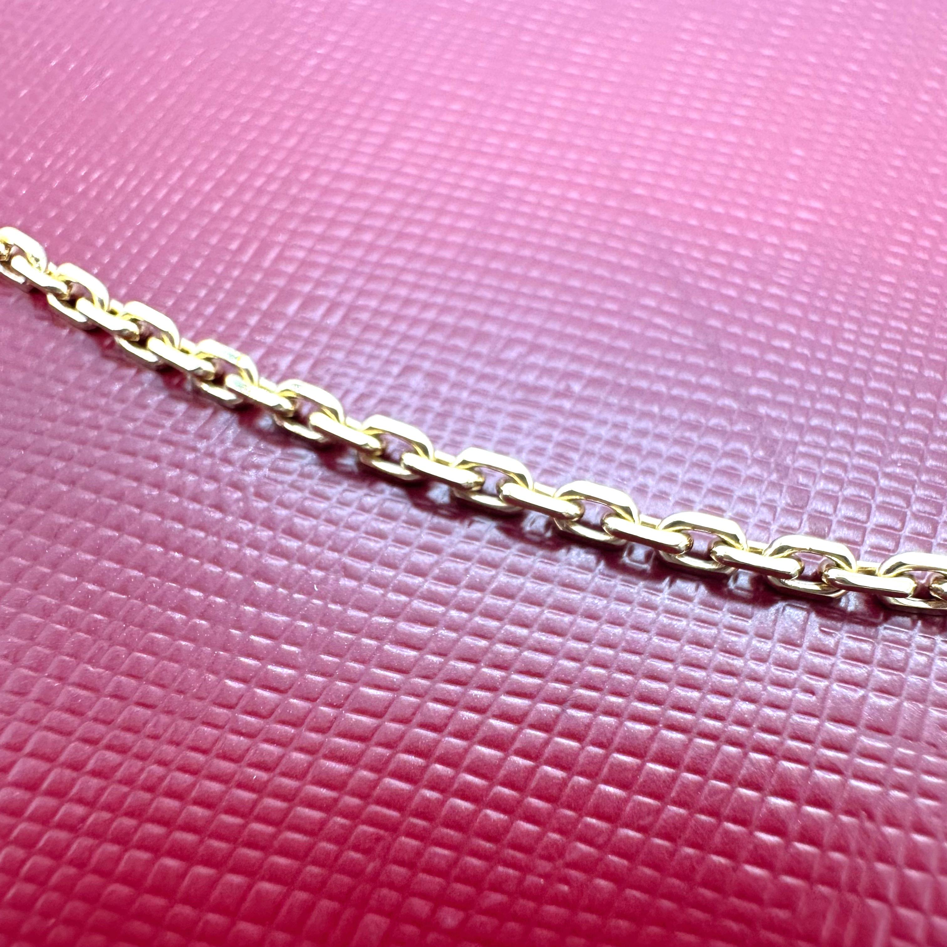 CARTIER 18kt Rose Gold 24' Inch Chain Necklace For Sale 4