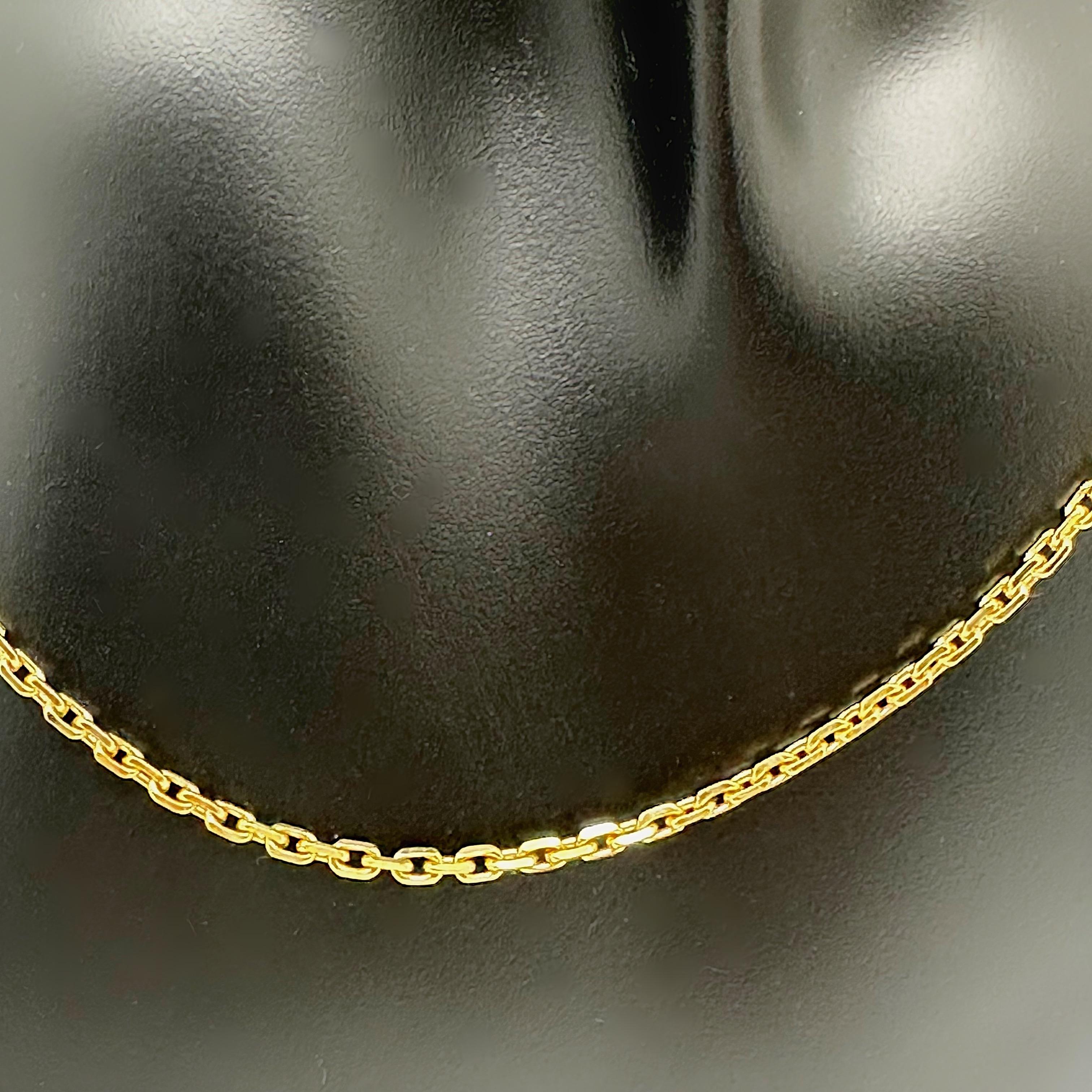 CARTIER 18kt Rose Gold 24' Inch Chain Necklace For Sale 6