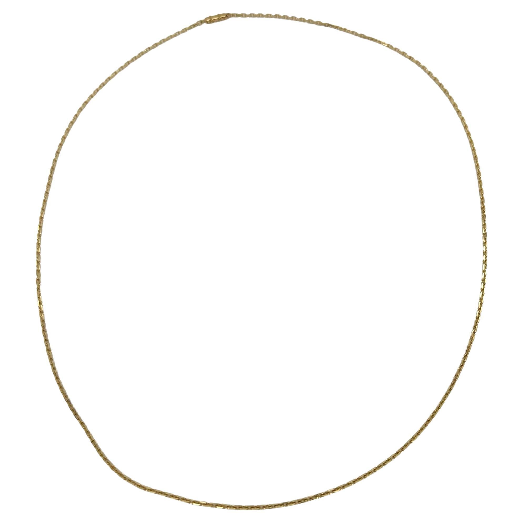 CARTIER 18kt Rose Gold 24' Inch Chain Necklace For Sale
