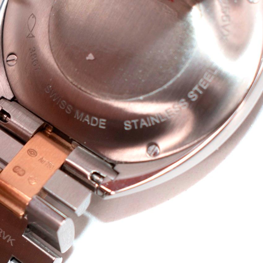 Cartier 18kt Rose Gold/Steel Cle de Cartier Watch For Sale 3