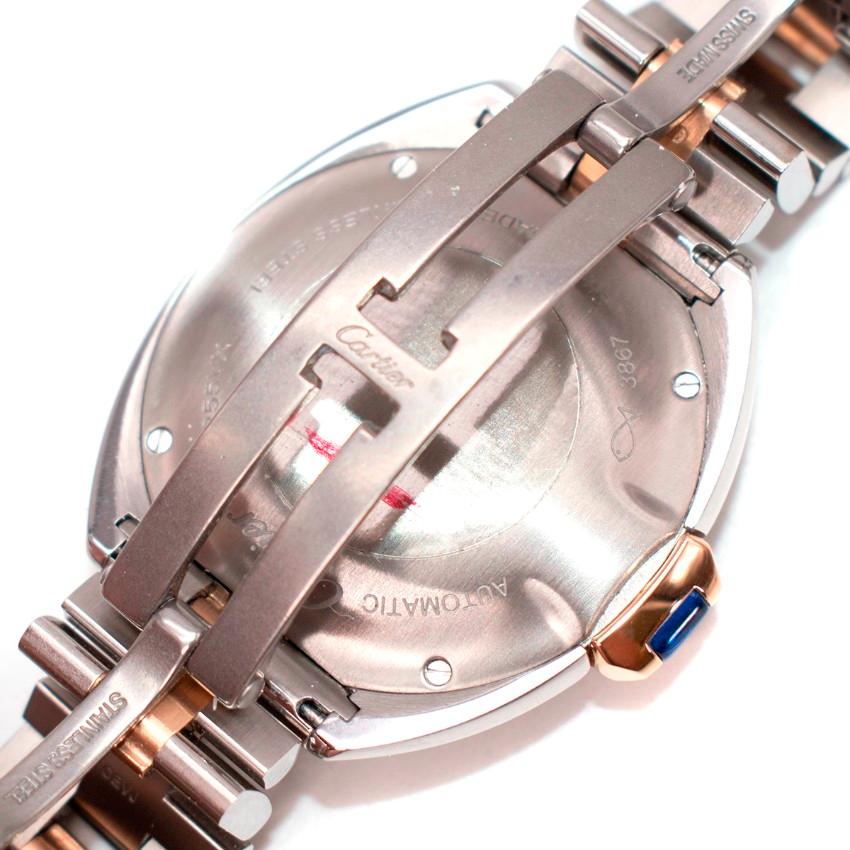 Cartier 18kt Rose Gold/Steel Cle de Cartier Watch For Sale 4