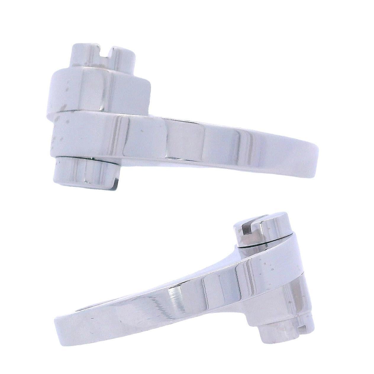 CARTIER Anillo Menotte de Oro blanco de 18 quilates en Bueno estado para la venta en Aventura, FL