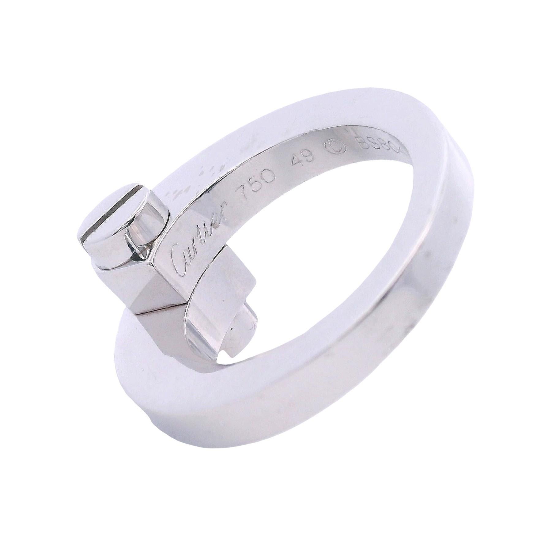 Femenino o masculino CARTIER Anillo Menotte de Oro blanco de 18 quilates en venta