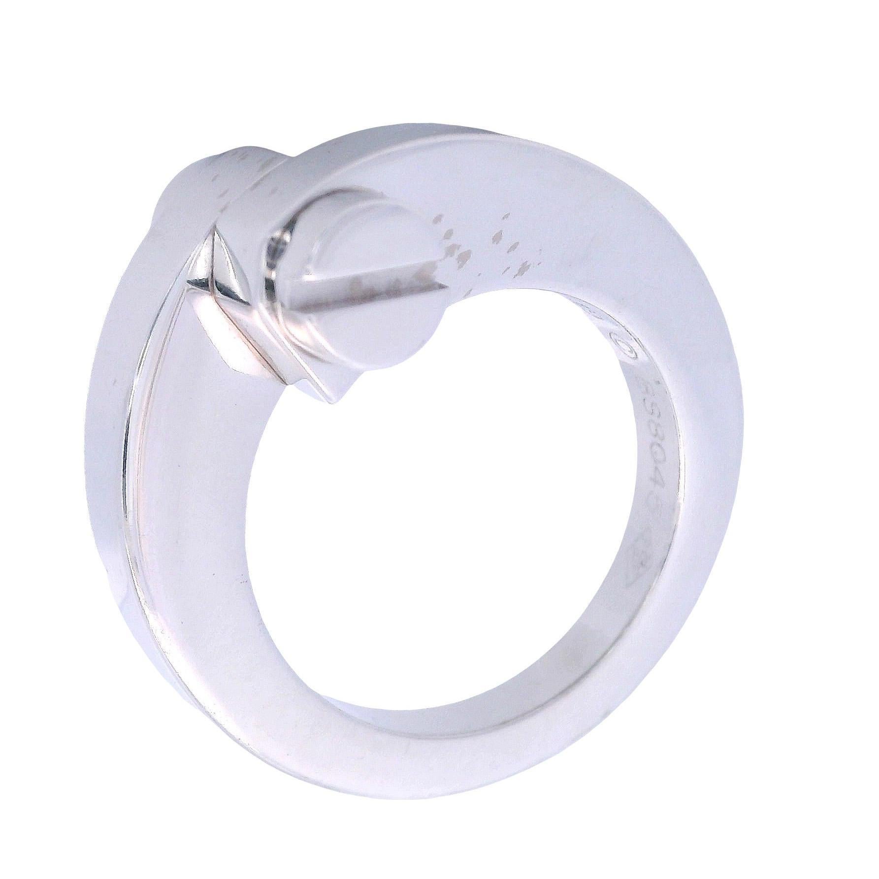 CARTIER Anillo Menotte de Oro blanco de 18 quilates en venta 3