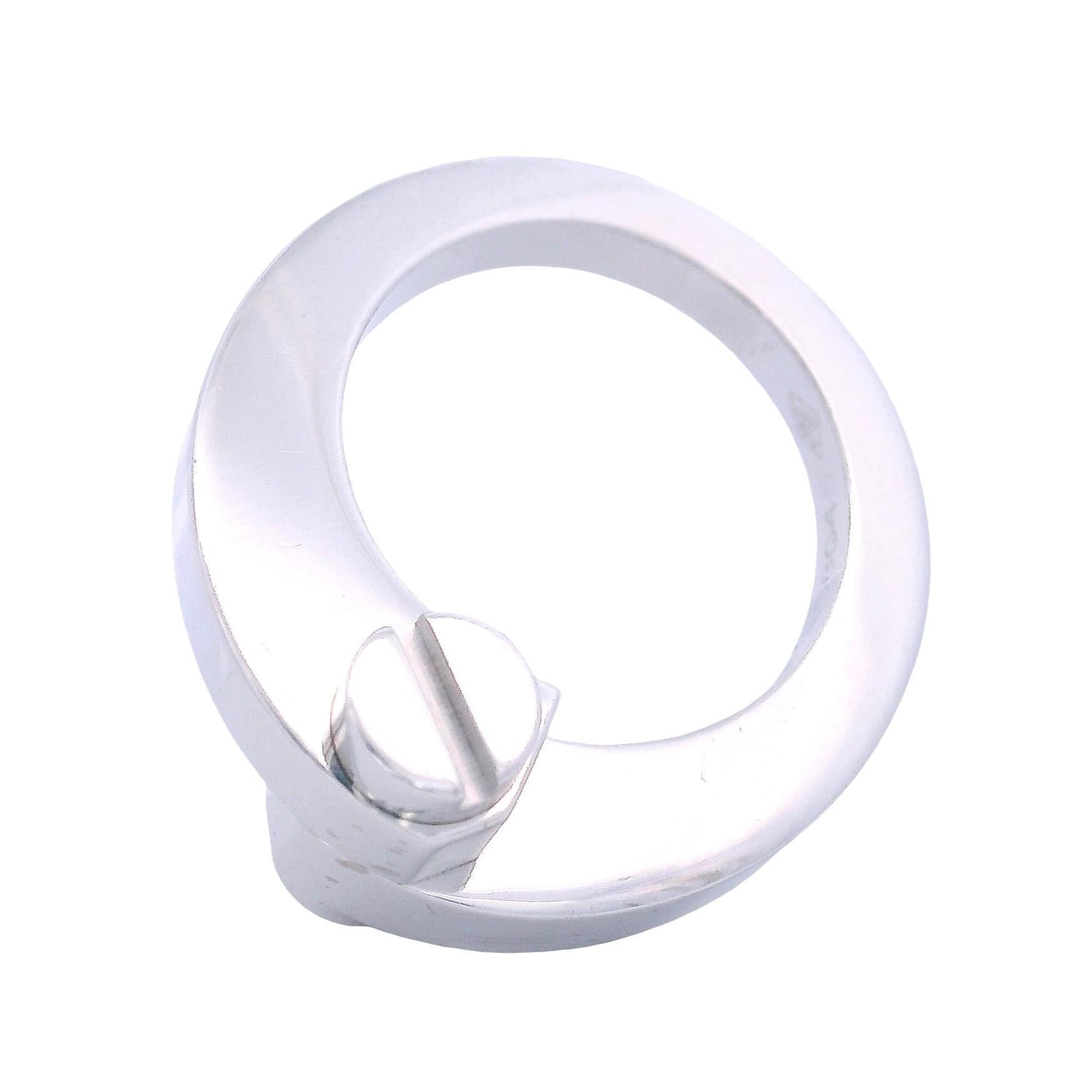 CARTIER Anillo Menotte de Oro blanco de 18 quilates en venta 4