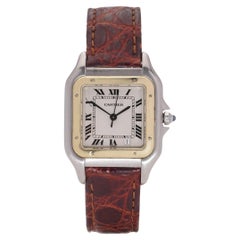 Cartier 18kt. yellow gold and stainless steel Panthere 11002 unisex wristwatch