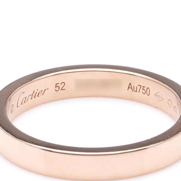 Cartier 18kt. Rose Gold Band Ring For Sale 6