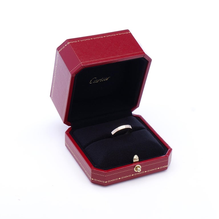 Women's or Men's Cartier 18kt. Rose Gold Band Ring For Sale