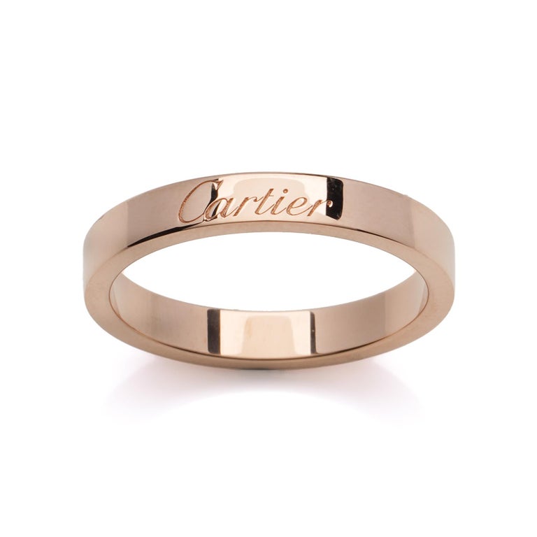 Cartier 18kt. Rose Gold Band Ring For Sale 3