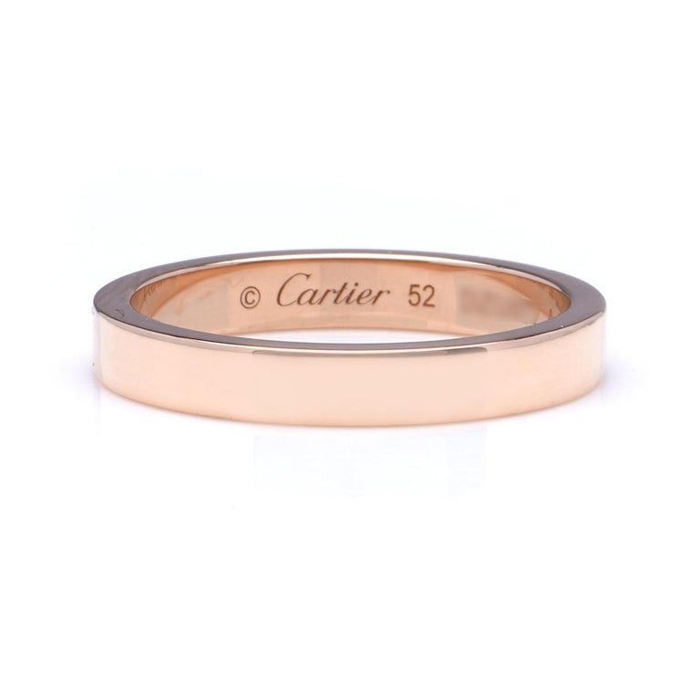 Cartier 18kt. Rose Gold Band Ring For Sale 5