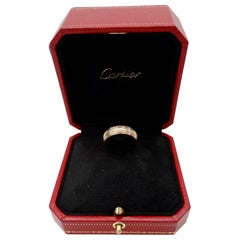 Cartier 1920er Jahre 14k Gold gerippt Band Ring
