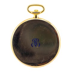 Cartier 1920's Montre Couteau 'Knife Edge' Ultra Thin 18 Karat Gold Pocket Watch