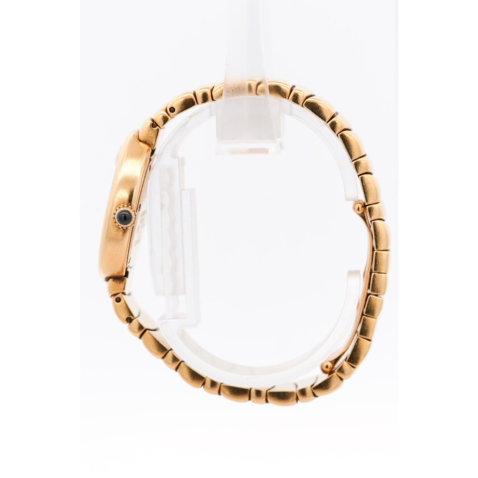 Cartier 1925 Panther Bezel 18K Yellow Gold 28mm Ref 2325 Watch In Excellent Condition For Sale In Miami, FL