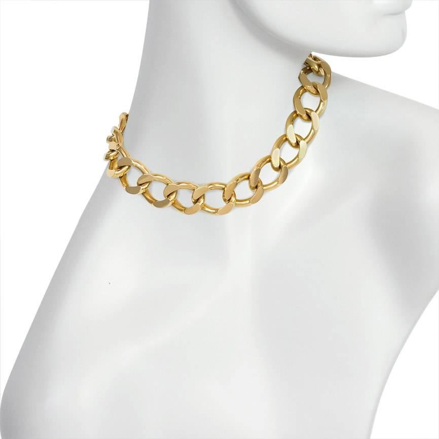 Retro Cartier 1940s Gold Curblink Necklace, Convertible to a Pair of Bracelets