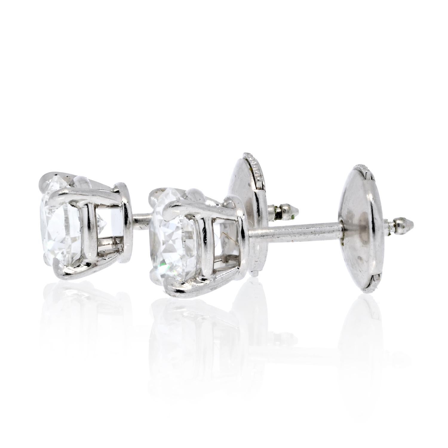cartier diamond stud earrings