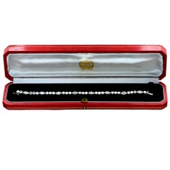 Cartier 1950s Diamond Platinum Retro Bracelet