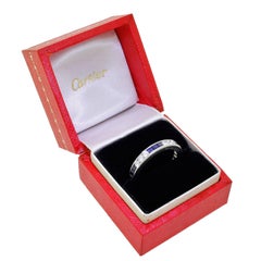 Cartier Eternity-Ring aus Platin mit Diamanten und Saphiren, 1950er Jahre