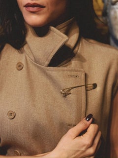 CARTIER 1960, New-York. A 18k yellow gold safety pin Brooch.