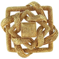 Cartier Gold Knot Brooch 