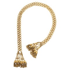 Cartier 1960's Gold Lavallliere Necklace