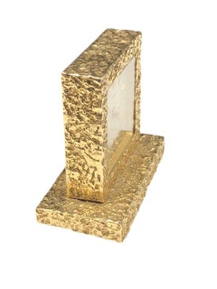 Cartier 1960s Yellow Gold 8 Day Mechanical Desk Clock with Alarm