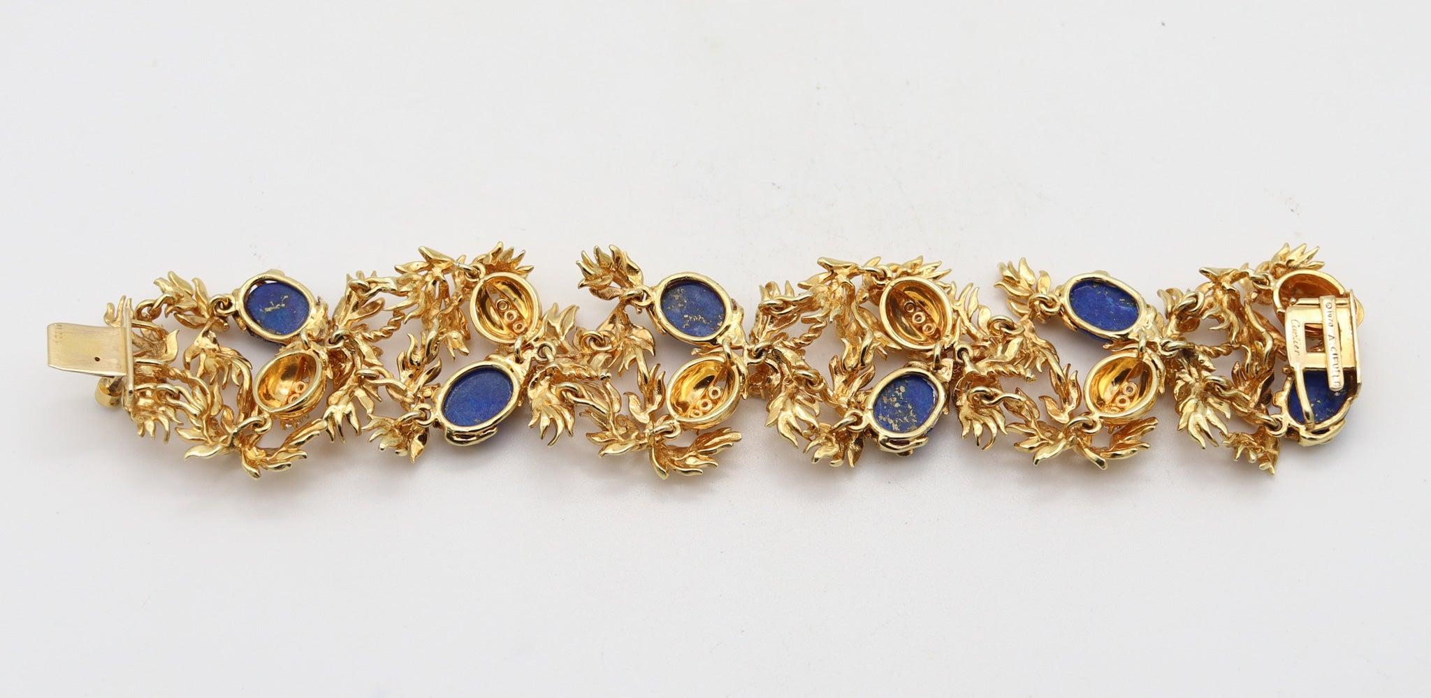 Un bracelet conçu par Aldo Cipullo (1936-1984) pour Cartier.

Il s'agit d'un bracelet extrêmement rare créé à New York par le créateur de bijoux Aldo Cipullo en 1970. Ce bracelet a été conçu pendant la période de Collaboration de Cipullo avec la