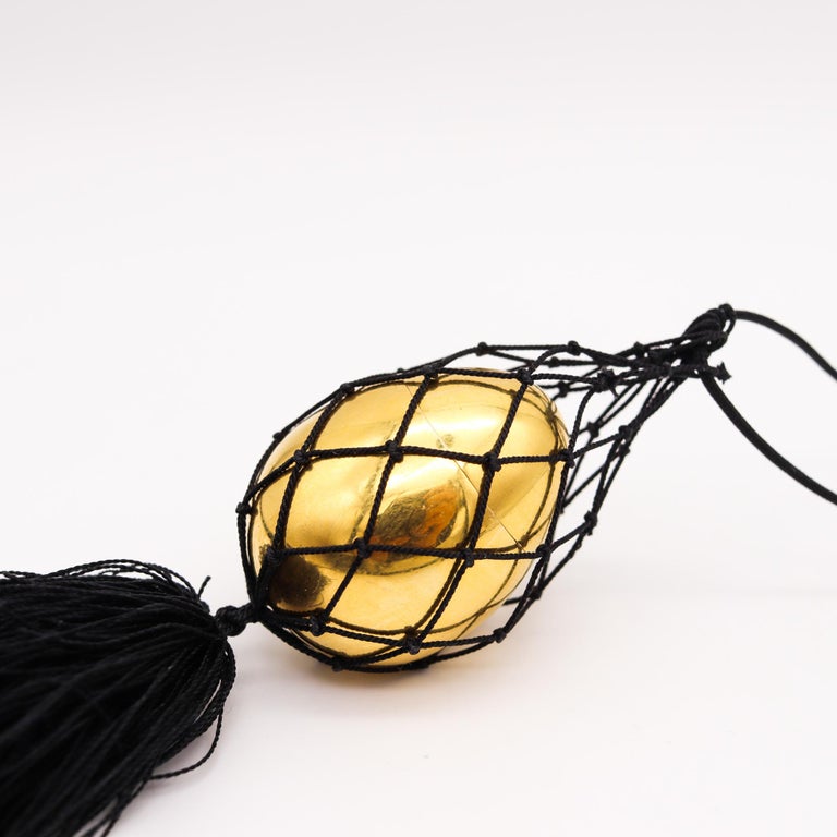 Cartier 1970 London Easter Egg Box Sautoir Necklace in 18kt Gold and ...
