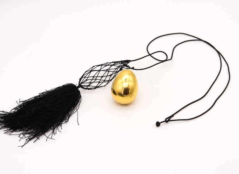 Cartier 1970 London Easter Egg Box Sautoir Necklace in 18kt Gold and ...