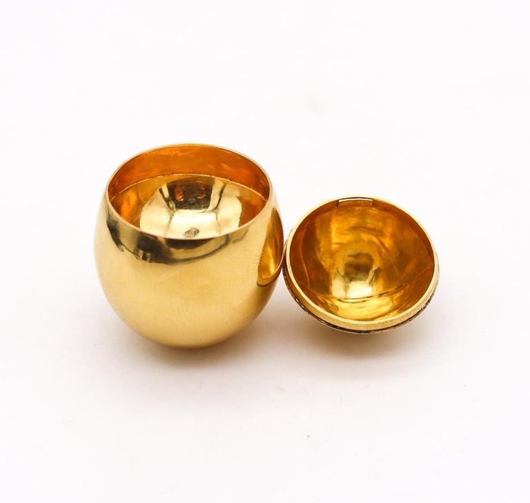 Cartier 1970 London Easter Egg Box Sautoir Necklace in 18kt Gold and ...