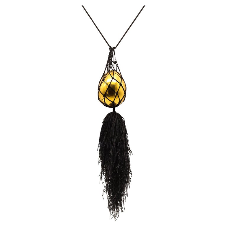 Cartier 1970 London Easter Egg Box Sautoir Necklace in 18kt Gold and ...