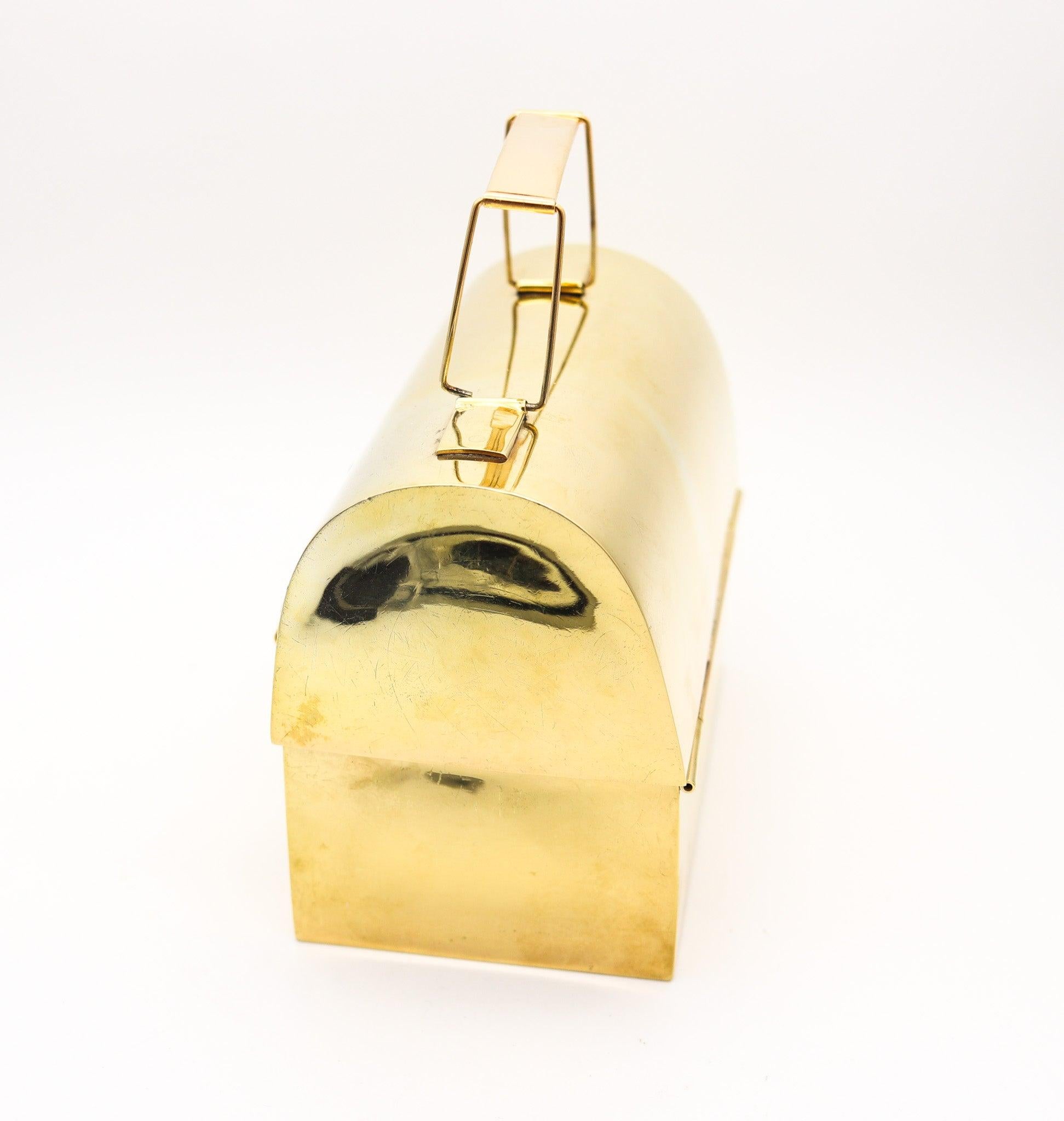 CARTIER 1970 Bolso monedero de Nueva York en oro de 18 quilates vermeil sobre plata de ley Estadounidense en venta