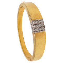 CARTIER 1970 Roger Lucas Armreif aus 18 Karat Gold und 1,76 Karat Diamanten