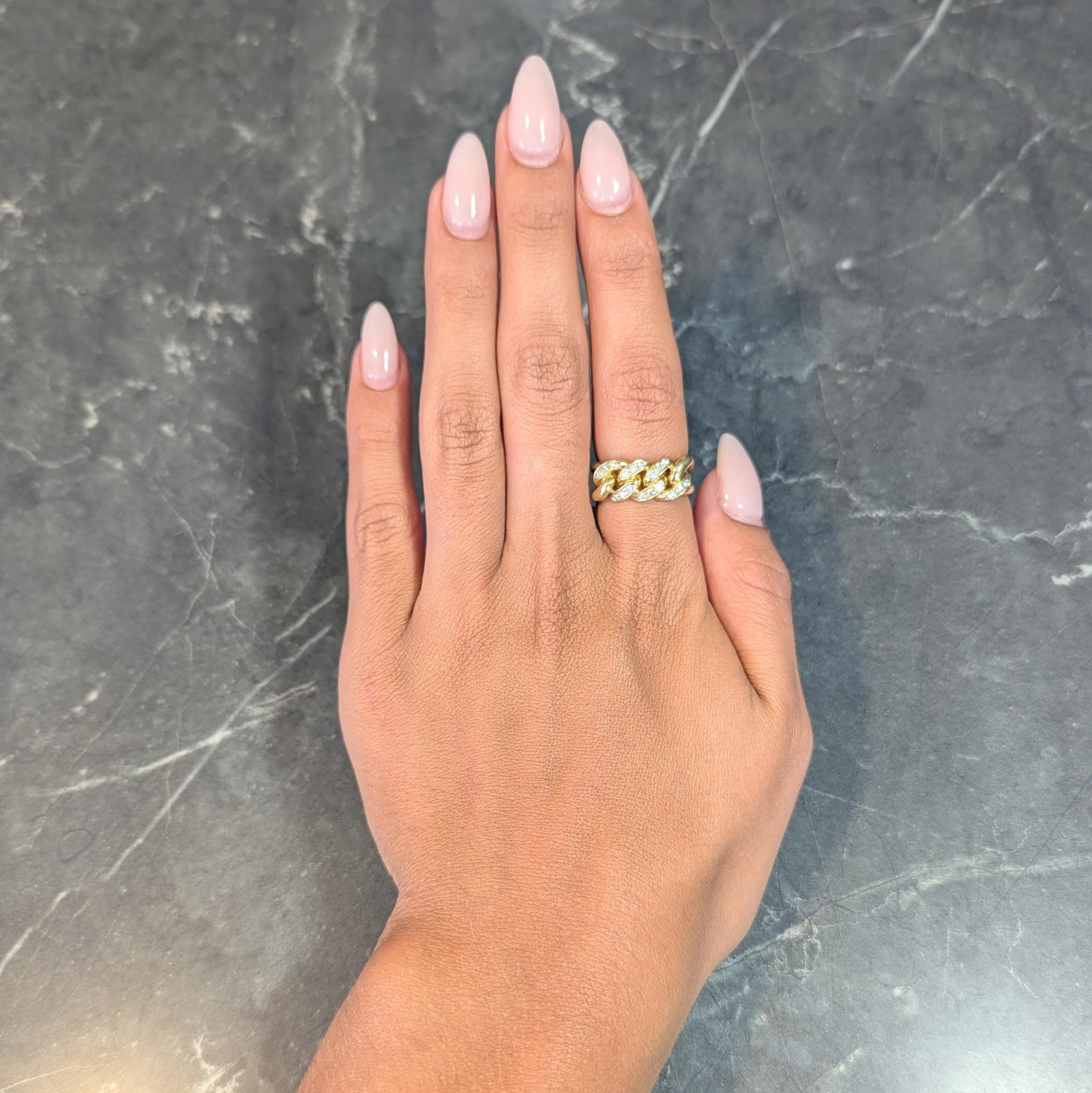 cartier chain link ring
