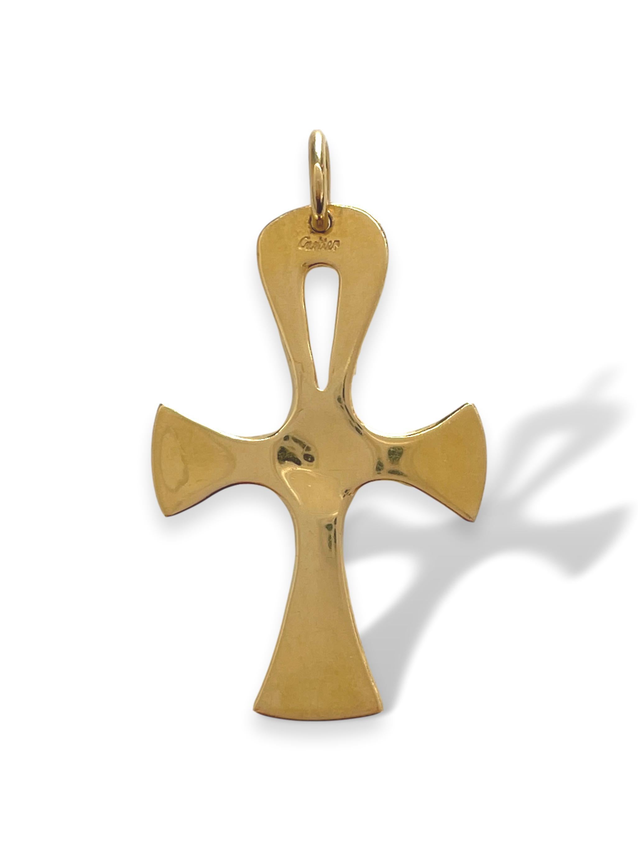 3/4 Inch x 1 1/4 Inch or Sterling Silver PicturesOnGold.com Large Ankh Cross in Solid 14K Yellow or White Gold 