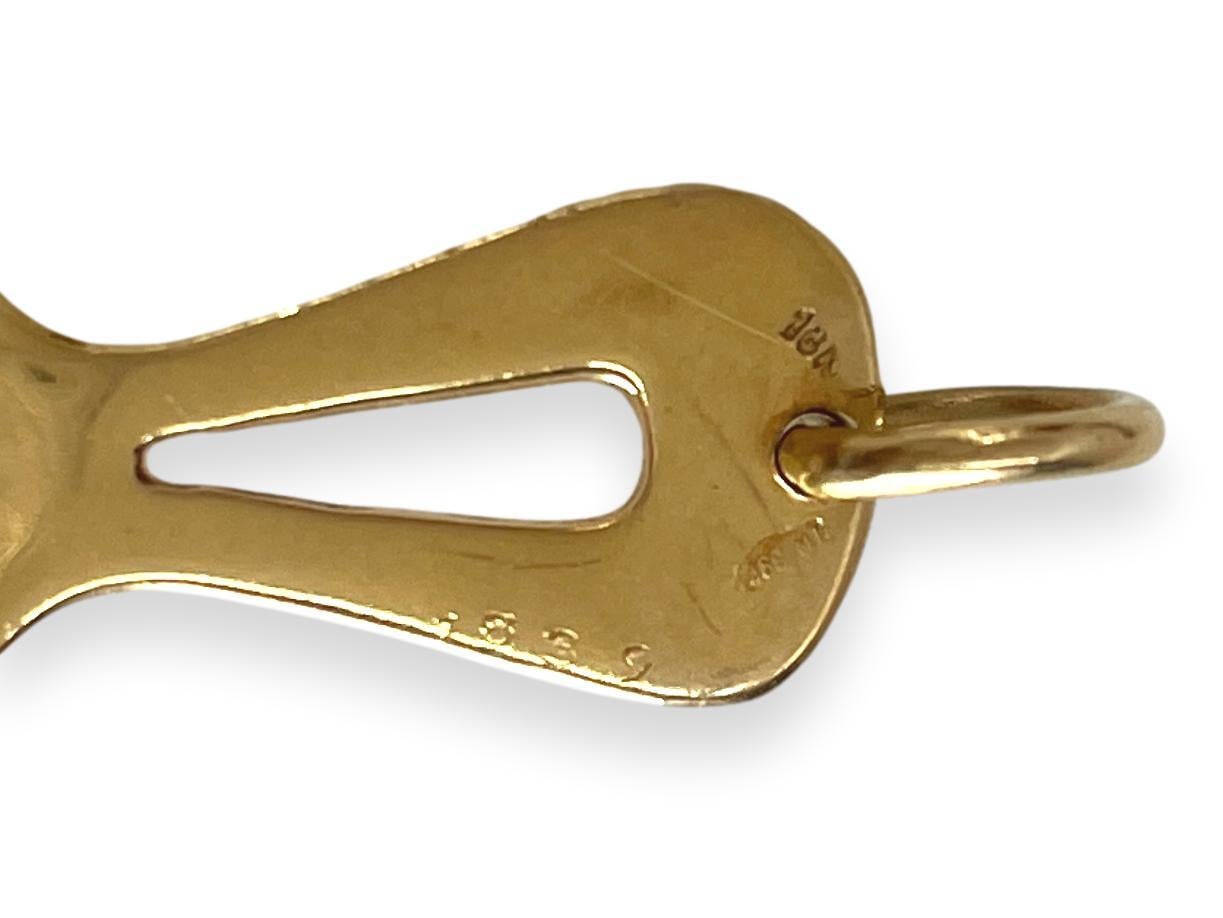 Modernist Cartier 1970s 18 Karat Gold Ankh Pendant For Sale