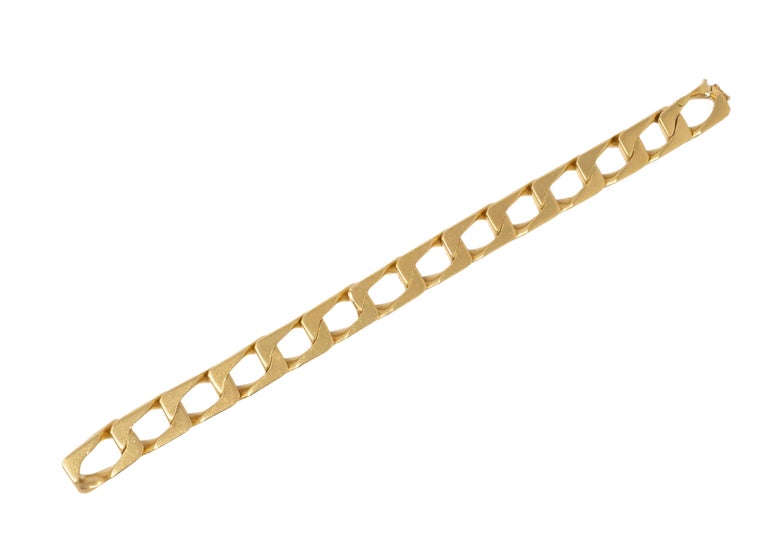 Cartier 1970's 18 Karat Two-Tone Gold Vintage Unisex Curb Link