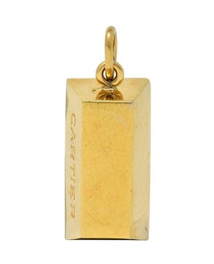 Cartier 1970's 18 Karat Yellow Gold Vintage 1 Ounce Gold Bar Ingot Pendant Charm
