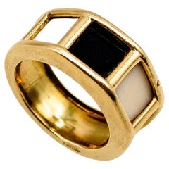 Cartier 1970's 18K Gold Agate Ring