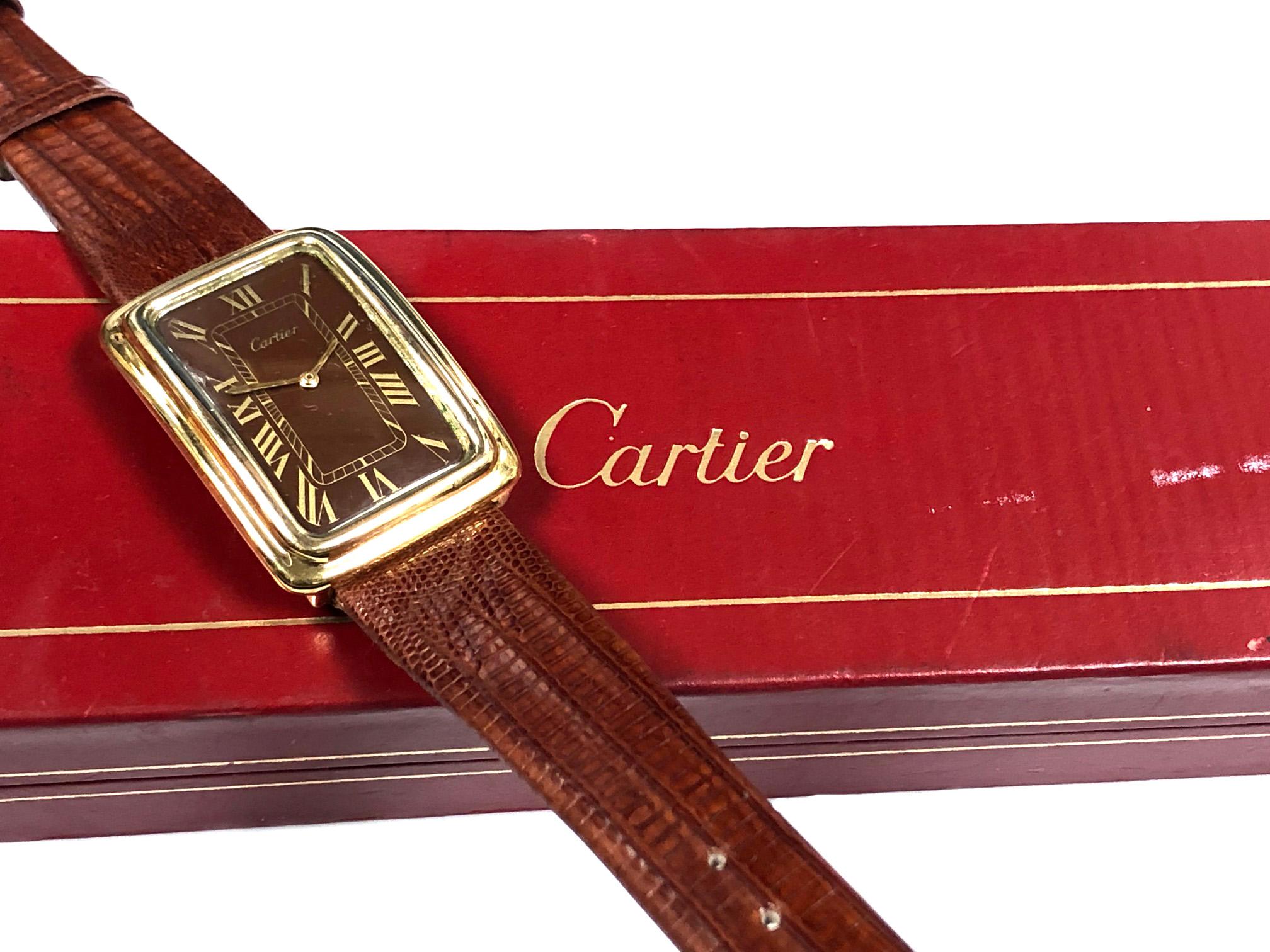 cartier 18k electroplated swiss