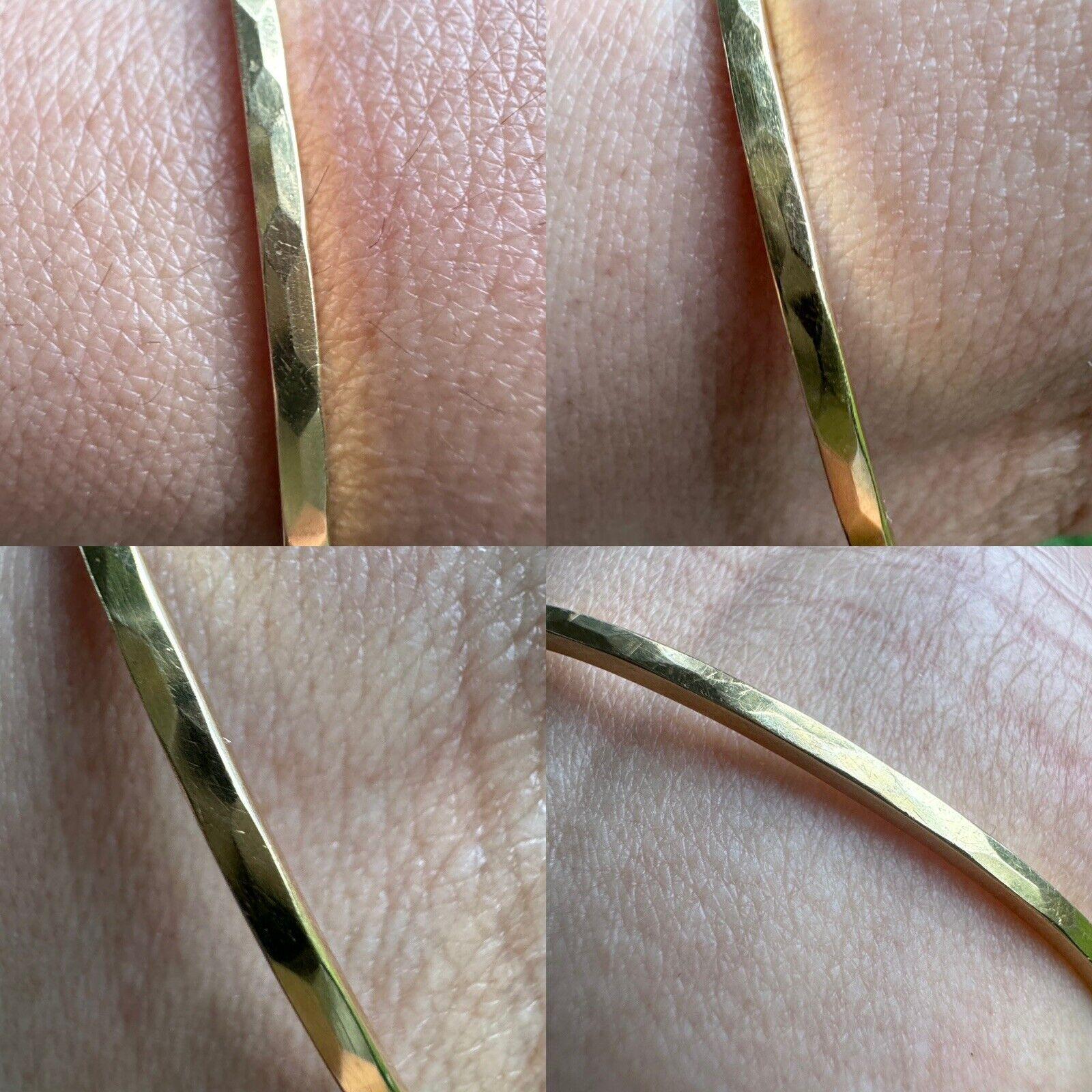 Women's or Men's CARTIER 1970s Vintage 18k YG, Platinum & Diamond Logo Bangle Bracelet Rare For Sale