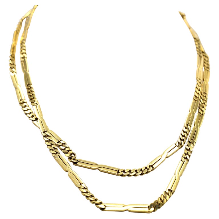 Cartier, collier à longue chaîne en or 18 carats, années 1980 En vente sur  1stDibs