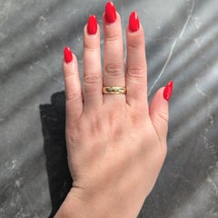 Cartier 1980's 18 Karat Yellow Gold Vintage Unisex Wedding Band Ring