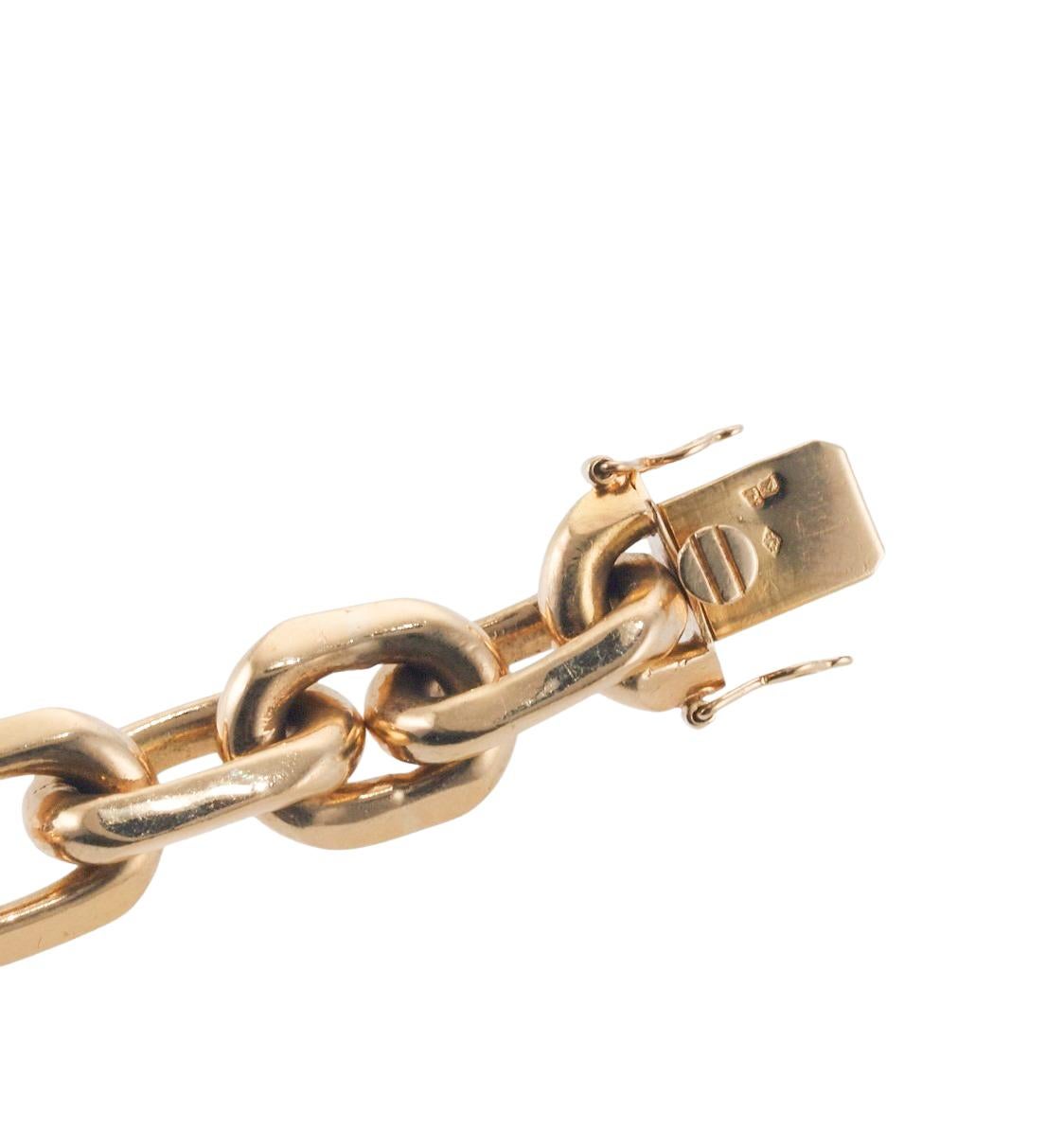 Women's or Men's Cartier 1980s Gold Link Bracelet