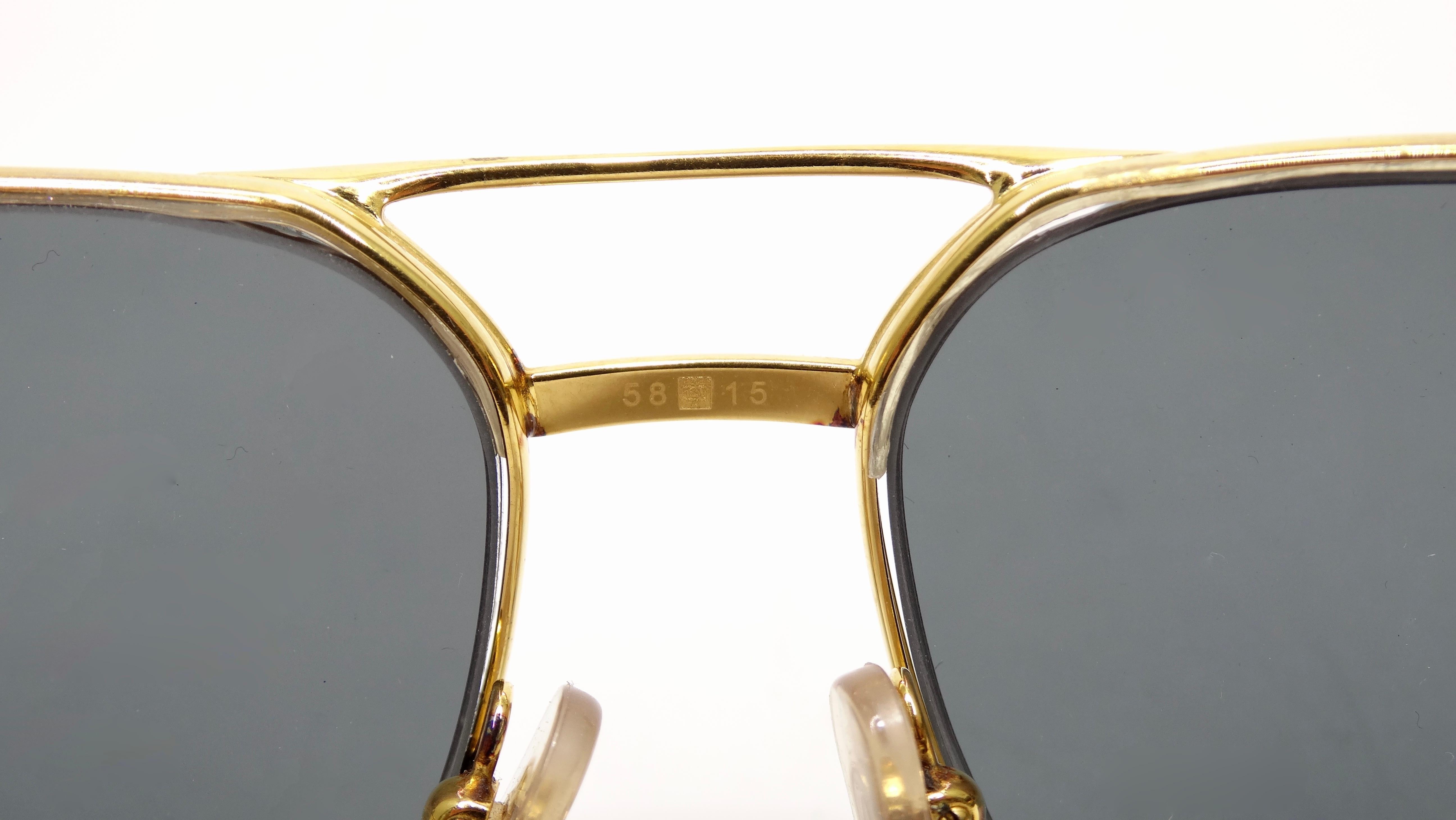 Cartier 1980s Orsay Aviator-Sonnenbrille (Grau) im Angebot