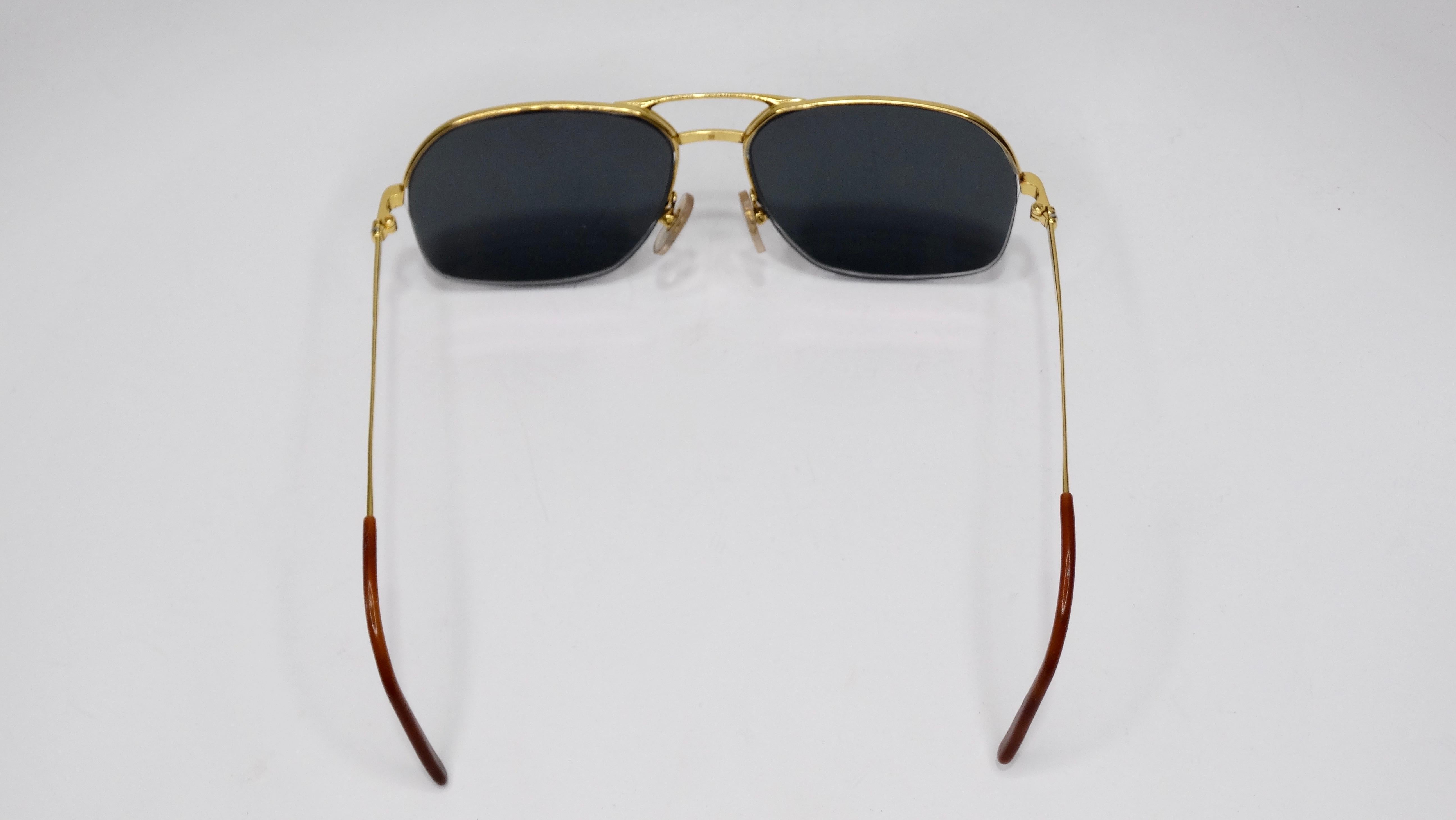 Women's or Men's Cartier 1980s Orsay Aviator Sunglasses For Sale